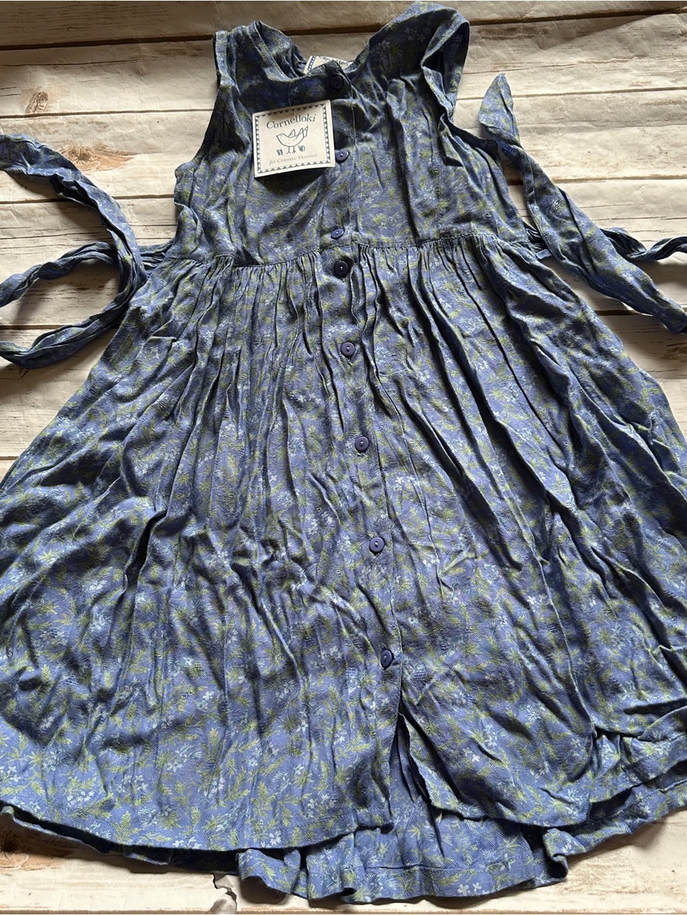 Cornelloki purple floral dress nwt 3/4